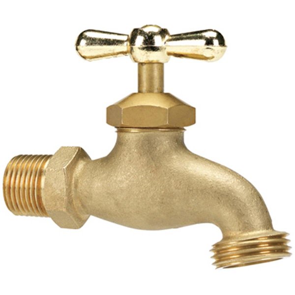 Gourmetgalley VHBCONC3B 0.50 in. Brass Heavy Duty Threaded Hose Bibb GO564601